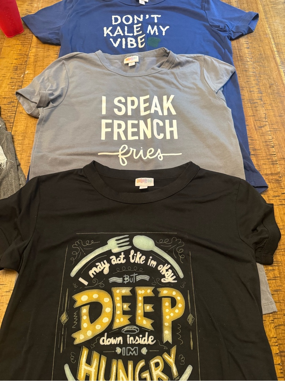 Women’s Graphic Tee - Deep Down Inside I'm Hungry French Fries Kale